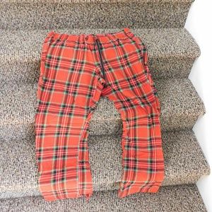 Plaid pj pants